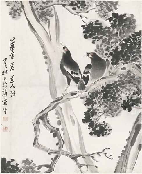 Birds on Tree - view 1