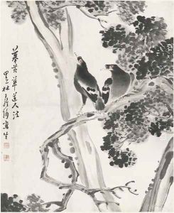 Birds on Tree by Wang Weihan