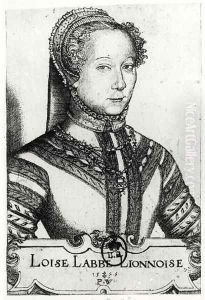 Louise Labe (c.1524-66) La Belle Cordiere, 1555 by Pierre Woeiriot de Bouzey