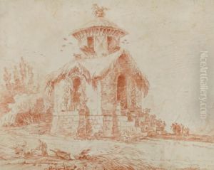 Pigeonnier Dans Un Paysage by Hubert Robert