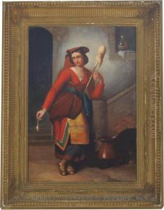 The Wool Spinner by Louis-Leopold Robert