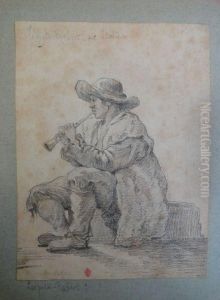 Jeune Berger Jouant De La Flute by Louis-Leopold Robert