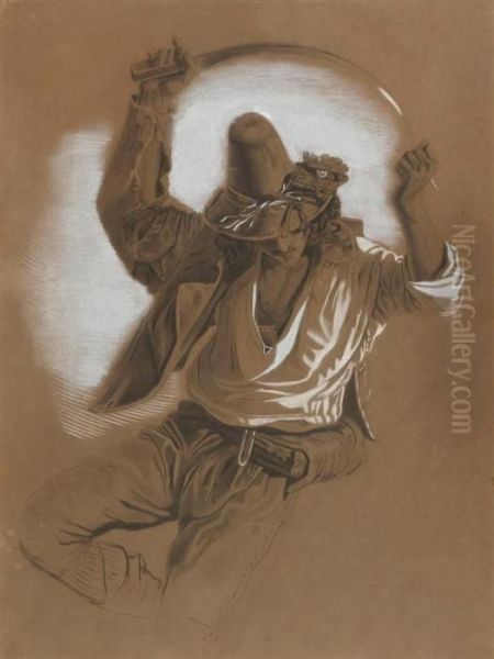 Study Of A Dancing Italian - view 1