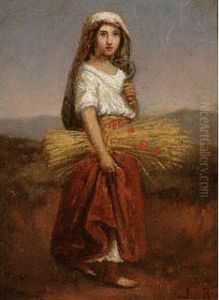 Jeune Paysanne Romaine Revenant Des Moissons, Circa 1830