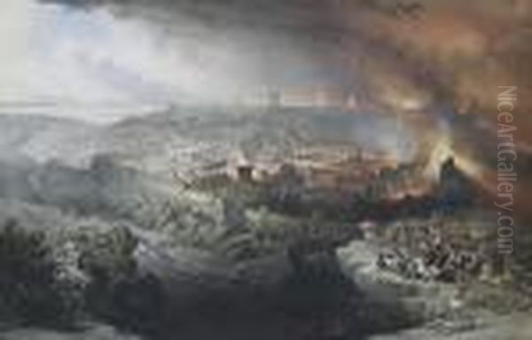The Siege And Destruction Of Jerusalem By The Romans by David Roberts