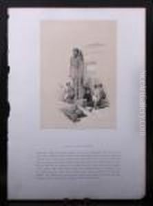 "colossi At Wady Saboua" by David Roberts