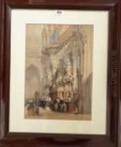 St Jacques, Liege by David Roberts