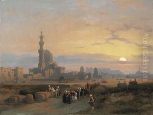 Procession Before The Tombs Of The Caliphs, Grand Cairo Procession Before The Tombs Of The Caliphs, Grand Cairo