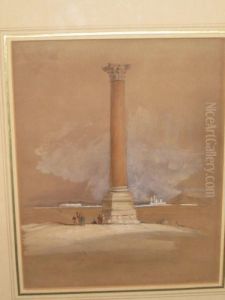 'pompey's Pillar, Alexandria' by David Roberts