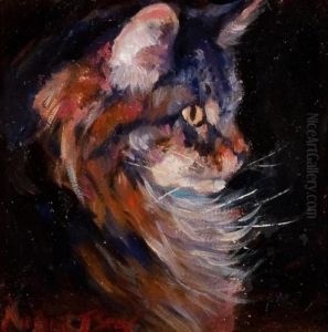 Profile Of A Cat by David Robertson