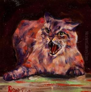 Study Of A Cat by David Robertson