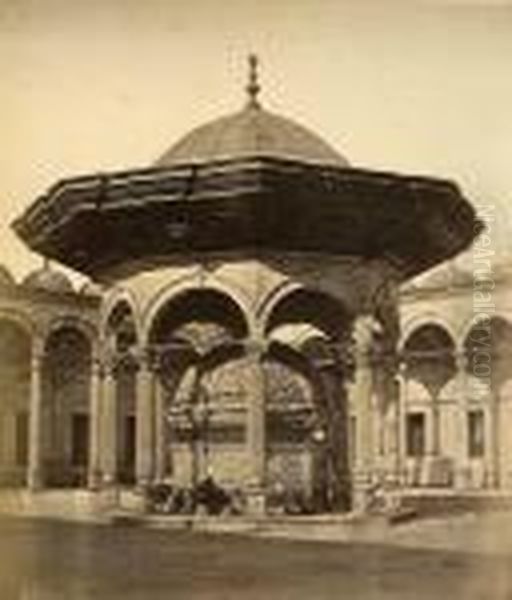 Fontaine Dans La Cour De La Mosquee De La Citadelle, Le Caire, Egypte - view 1
