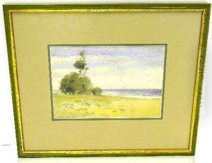 Lakeside Landscapes With Trees by William S. Robinson