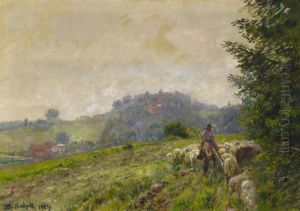 Landscape View Of Sababurg by Theodor Rocholl
