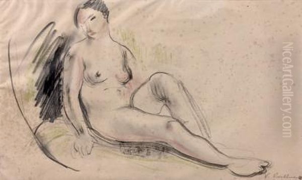 Femme Nue Assise - view 1