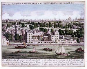 View of Lambeth Palace, c.1750 by Jean Benoit Winckler