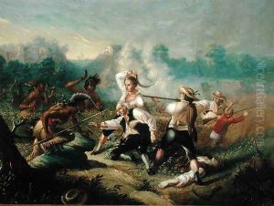 Massacre at Wyoming Valley by Charles Weimar