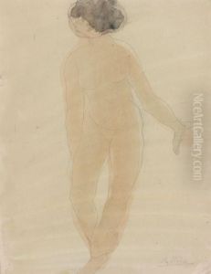 Femme Nue Debout, Pied Droit Releve