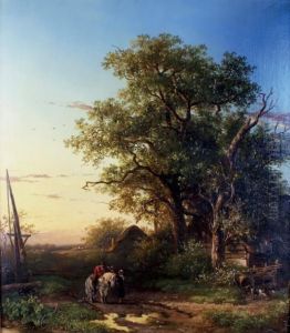 La Rencontre Sur Le Chemin by Willem Roelofs