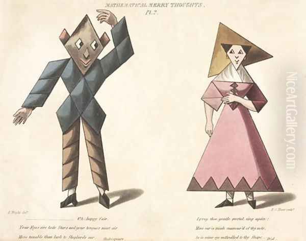 Pl.2 from 'Mathematical Merry Thoughts, engraved by F.C. Hunt, c.1820-30 - view 1