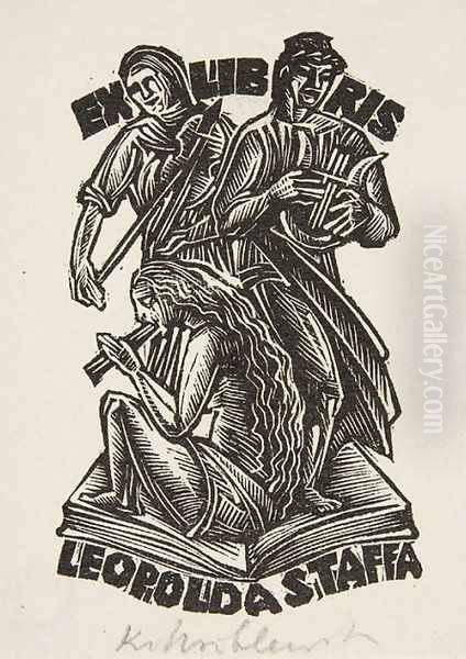 Ex Libris of Leopold Staff - view 1
