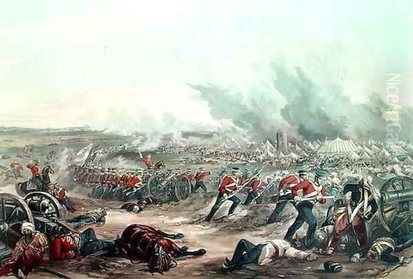 The 2nd Day of the Battle of Ferozshah, 22nd December 1845 - view 1