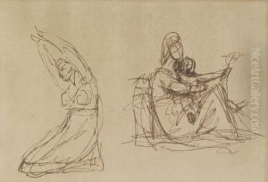 Study Of A Mother And Child With A Doll by George Romney