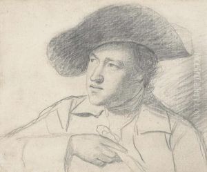 Portrait Study Of The Rev. William Atkinson by George Romney