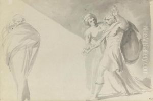 Macbeth Confronts Banquo's Ghost by George Romney