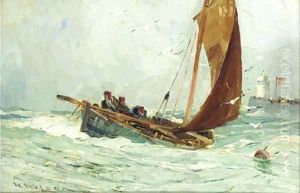 Leaving harbour by William Wilson