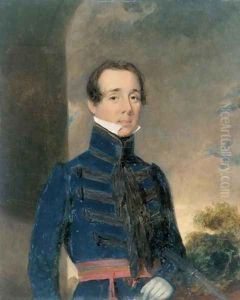 Lieutenant George Briggs (1808-75) Madras Artillery, c.1832 by John Godwin Williams