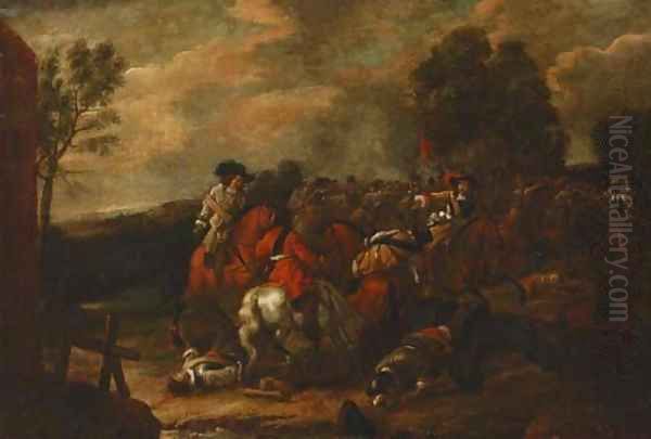 A cavalry skirmish - view 1