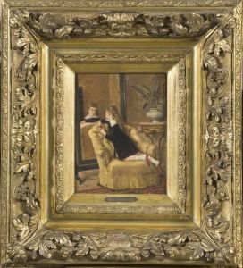 Fillette Devant Le Miroir by Albert Roosenboon