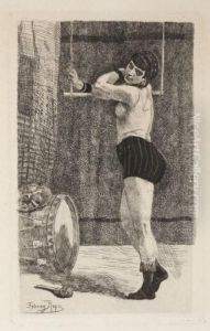 La Femme Au Trapeze by Felicien Rops