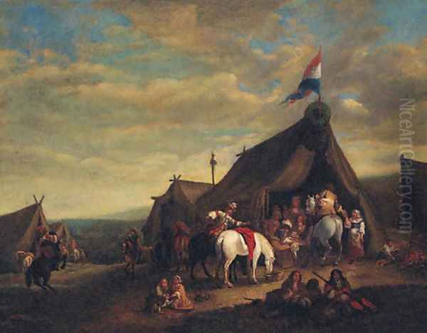 A cavalry encampment - view 1