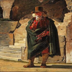A Pifferaro Smoking A Pipe