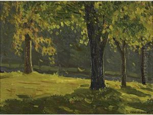 Untitled Autumn Landscape by Charles Rosen