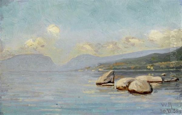 Shore Landscape, Probably At Neuenburgersee - view 1