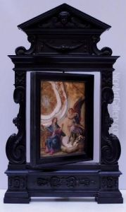 Le Christ Apparaissant A La Vierge by Hans Rottenhammer