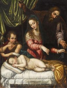 The Holy Family With Sleeping Christ Child