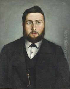 Portrat Eines Bartigen Herrn. by Frederic Rouge