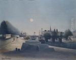 Paris, L'ile De La Cite by Henri Julien Rousseau