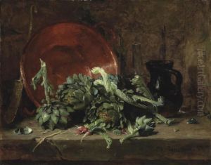 Still Life With Artichokes by Philippe Rousseau