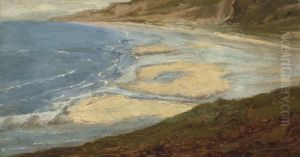 Plage Pres Du Mont-saint-michel by Theodore Rousseau