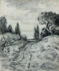 Chemin Dans Un Paysage by Theodore Rousseau