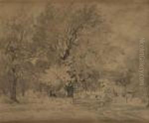 La Maison Du Garde by Theodore Rousseau