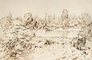 Campagne Dessin A L'encre