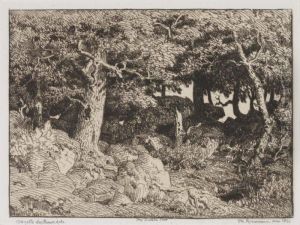 Les Chenes De Roche by Theodore Rousseau