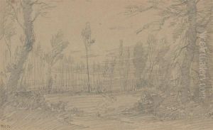 Paysage by Theodore Rousseau