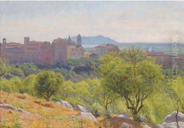 An Italian hilltop town - view 1